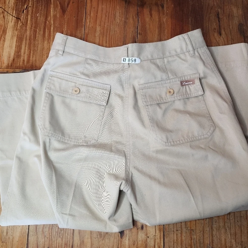 Ralph Lauren Tan Crop Wide Leg Cotton Pant Size‎ 6P